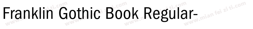 Franklin Gothic Book Regular字体转换